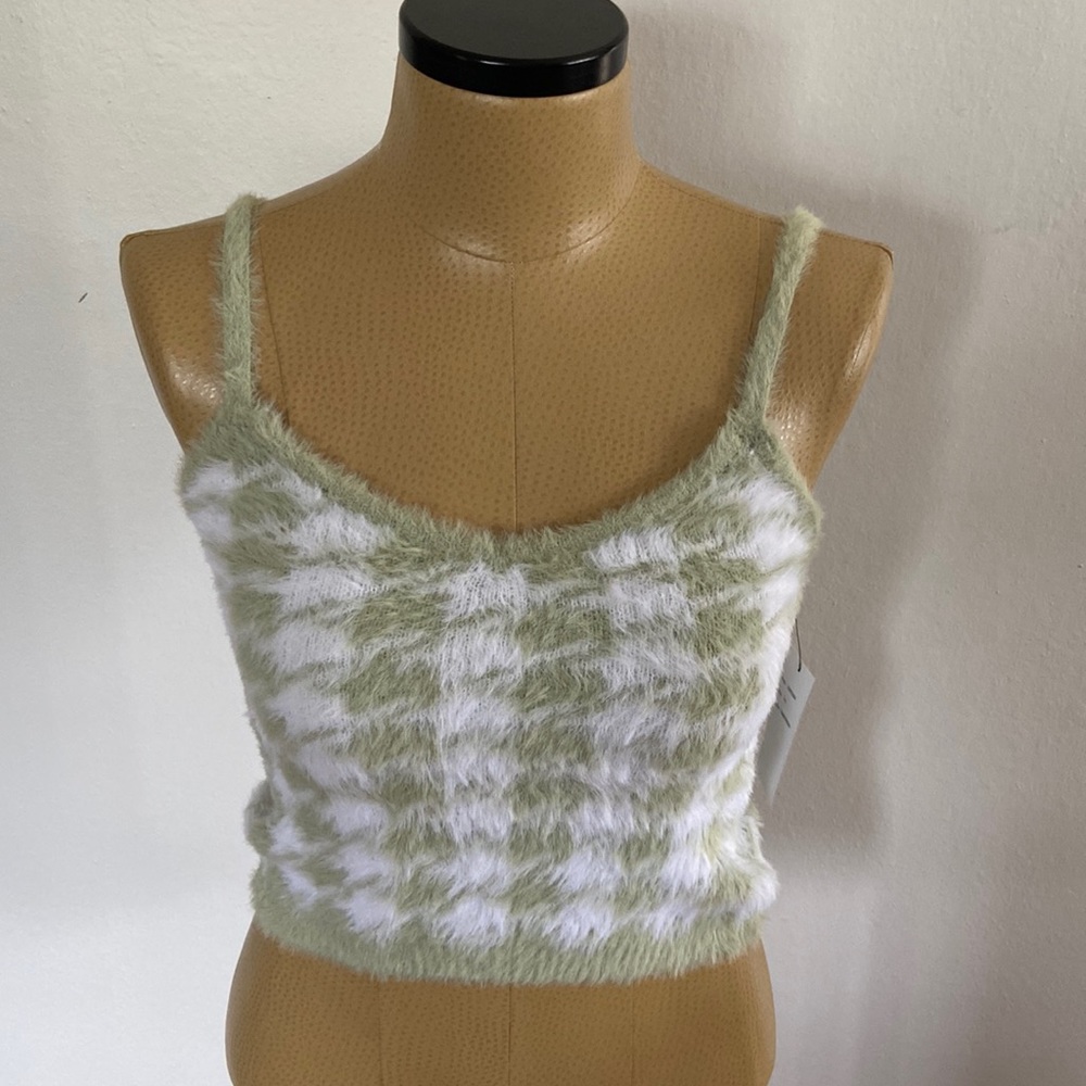 NWT Nikka K Fuzzy Cropped Tank